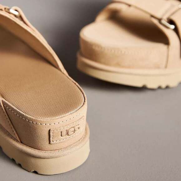 New UGG® Women's Goldenstar Hi Slide Platform Sandals 9 - Picture 3 of 9